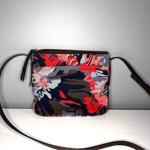 Fossil Jenna Floral crossbody purse bag canvas